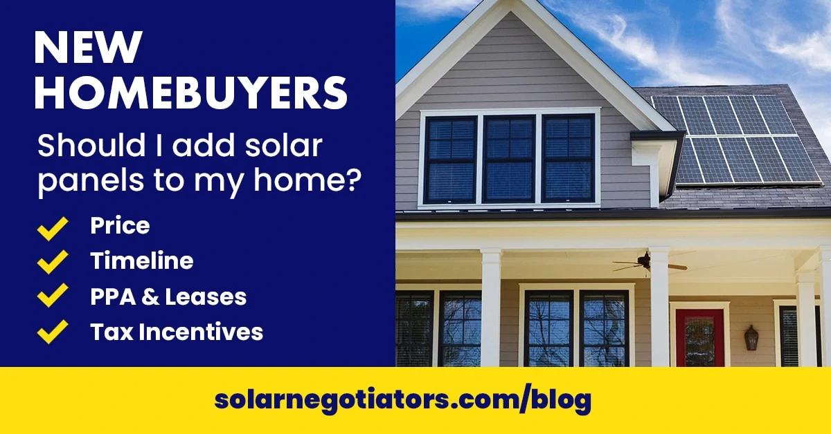 Should I Add Solar Panels to My New Home’s Existing System?